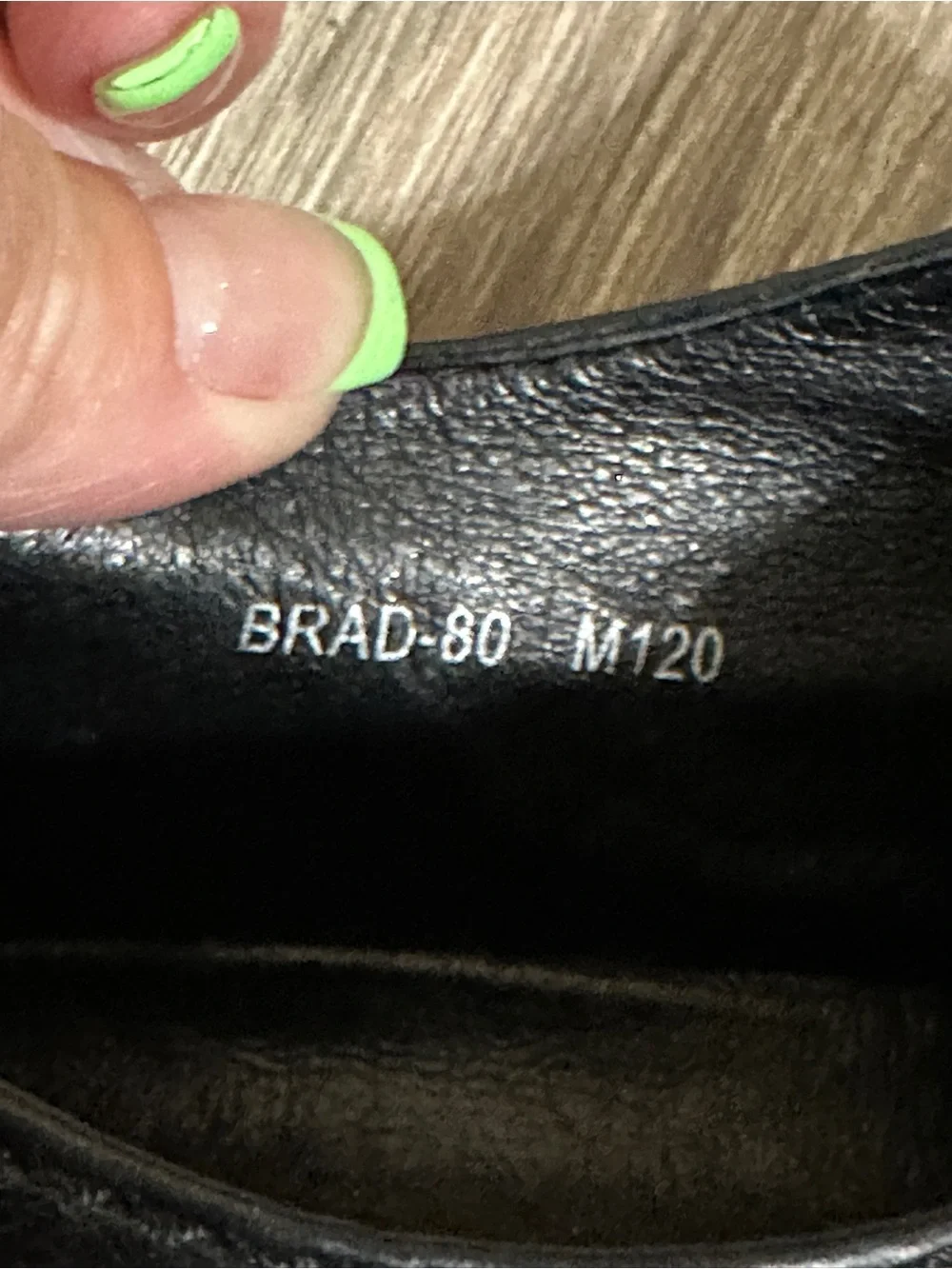 DONALD J PLINER BRAD 80 Black Pebbled Grain Mens Leather Shoes SZ 12 M
